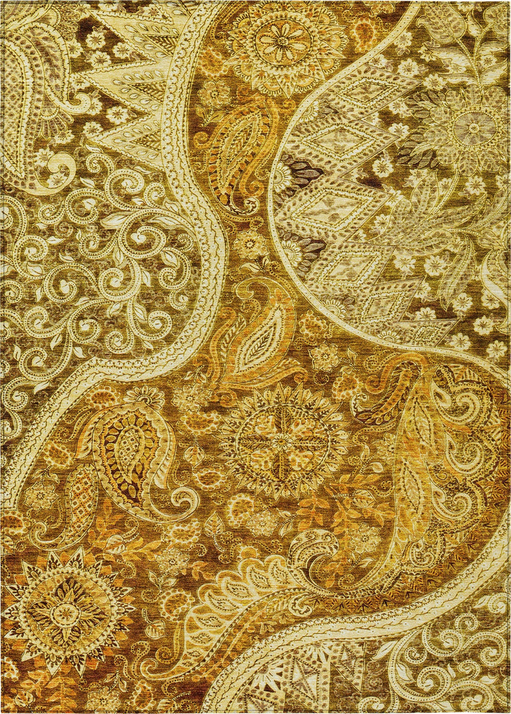 Piper Looms Chantille Swirl ACN1078 Terracotta Machine Washable Area Rug main image