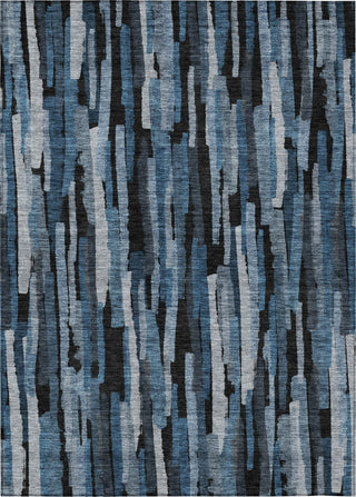 Piper Looms Chantille Stripes ACN1079 Blue Machine Washable Area Rug main image