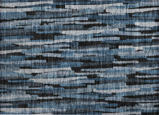 Piper Looms Chantille Stripes ACN1079 Blue Machine Washable Area Rug Scatter Main Image