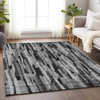 Piper Looms Chantille Stripes ACN1079 Gray Machine Washable Area Rug Lifestyle Image Feature