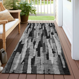 Piper Looms Chantille Stripes ACN1079 Gray Machine Washable Area Rug Runner Outdoor Lifestyle Image Feature