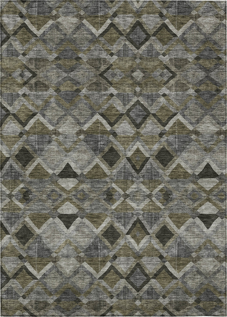 Piper Looms Chantille Geometric ACN1080 Gray Machine Washable Area Rug main image