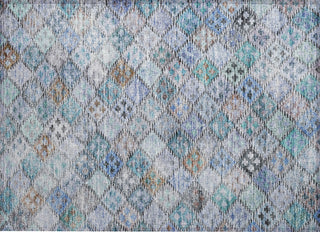 Piper Looms Chantille Geometric ACN1081 Blue Machine Washable Area Rug Scatter Main Image