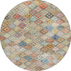 Piper Looms Chantille Geometric ACN1081 Paprika Machine Washable Area Rug Round Main Image