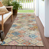 Piper Looms Chantille Geometric ACN1081 Paprika Machine Washable Area Rug Runner Outdoor Lifestyle Image Feature