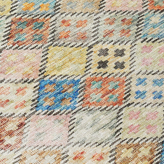 Piper Looms Chantille Geometric ACN1081 Paprika Machine Washable Area Rug Swatch Image