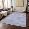 Piper Looms Chantille Geometric ACN1081 Sky Machine Washable Area Rug Lifestyle Image Feature