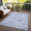 Piper Looms Chantille Geometric ACN1081 Sky Machine Washable Area Rug Outdoor Lifestyle Image Feature