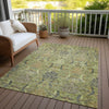 Piper Looms Chantille Damask ACN1082 Aloe Machine Washable Area Rug Outdoor Lifestyle Image Feature