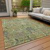 Piper Looms Chantille Damask ACN1082 Aloe Machine Washable Area Rug Outdoor Lifestyle Image Feature