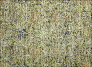 Piper Looms Chantille Damask ACN1082 Aloe Machine Washable Area Rug Scatter Main Image