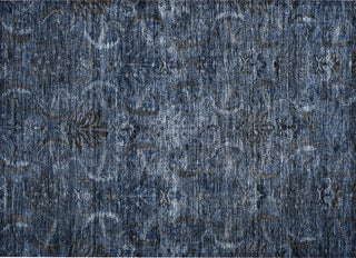 Piper Looms Chantille Damask ACN1082 Navy Machine Washable Area Rug Scatter Main Image