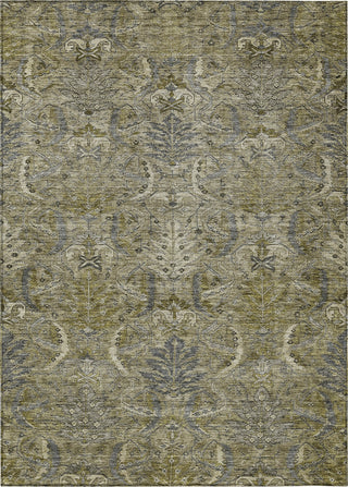 Piper Looms Chantille Damask ACN1082 Taupe Machine Washable Area Rug main image
