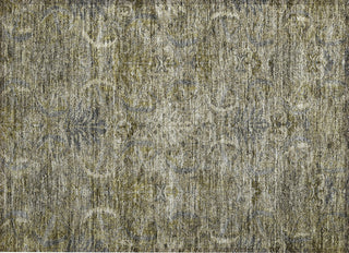 Piper Looms Chantille Damask ACN1082 Taupe Machine Washable Area Rug Scatter Main Image