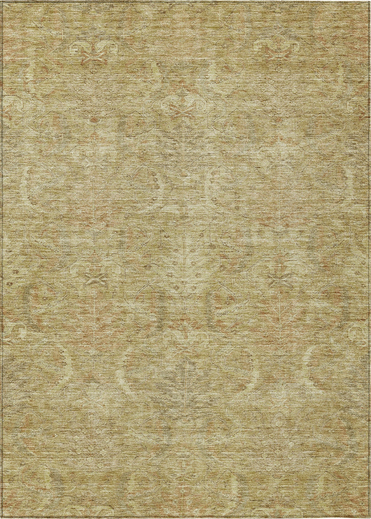 Piper Looms Chantille Damask ACN1082 Wheat Machine Washable Area Rug main image