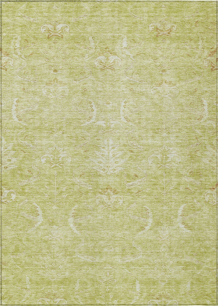 Piper Looms Chantille Damask ACN1083 Aloe Machine Washable Area Rug main image