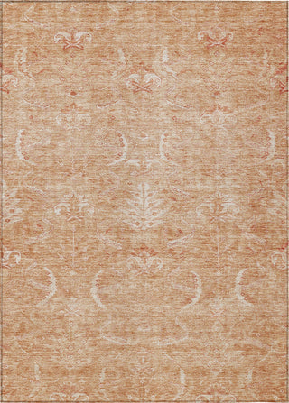 Piper Looms Chantille Damask ACN1083 Salmon Machine Washable Area Rug main image