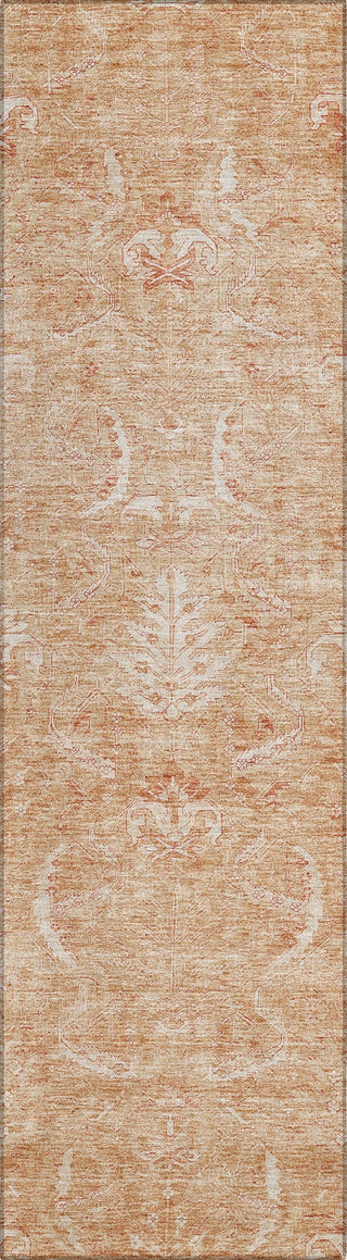 Piper Looms Chantille Damask ACN1083 Salmon Machine Washable Area Rug Runner Main Image