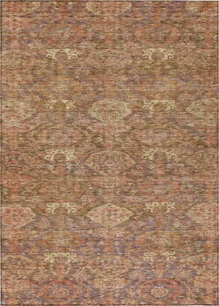 Piper Looms Chantille Damask ACN1084 Brown Machine Washable Area Rug main image