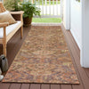 Piper Looms Chantille Damask ACN1084 Brown Machine Washable Area Rug Runner Outdoor Lifestyle Image Feature