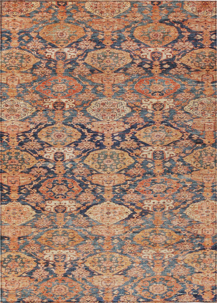 Piper Looms Chantille Damask ACN1084 Terracotta Machine Washable Area Rug main image