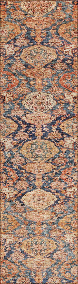 Piper Looms Chantille Damask ACN1084 Terracotta Machine Washable Area Rug Runner Main Image