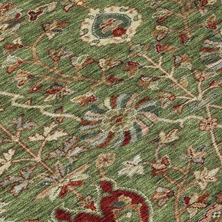 Piper Looms Chantille Floral ACN1085 Fern Machine Washable Area Rug Swatch Image