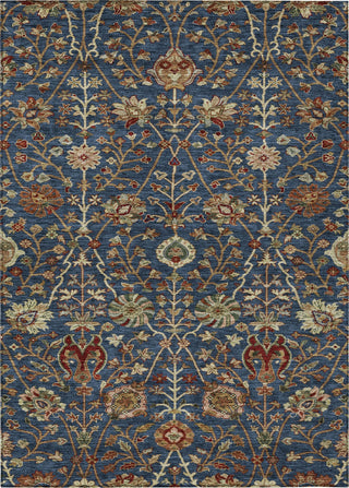 Piper Looms Chantille Floral ACN1085 Navy Machine Washable Area Rug main image