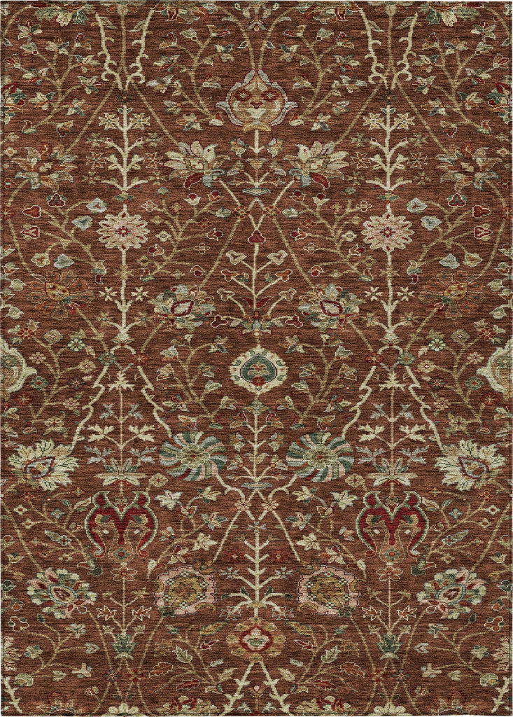 Piper Looms Chantille Floral ACN1085 Paprika Machine Washable Area Rug main image