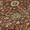 Piper Looms Chantille Floral ACN1085 Paprika Machine Washable Area Rug Swatch Image
