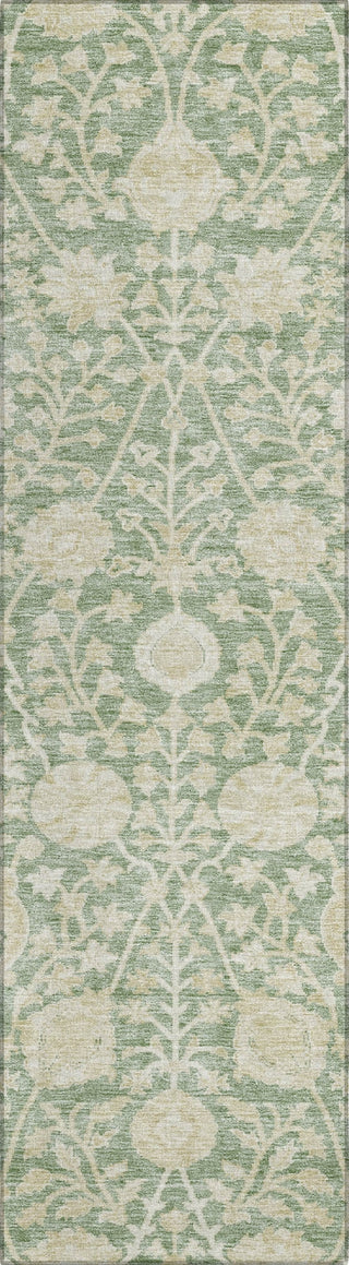 Piper Looms Chantille Floral ACN1086 Aloe Machine Washable Area Rug Runner Main Image