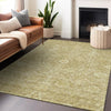 Piper Looms Chantille Floral ACN1086 Tan Machine Washable Area Rug Lifestyle Image Feature