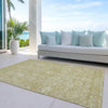 Piper Looms Chantille Floral ACN1086 Tan Machine Washable Area Rug Outdoor Lifestyle Image Feature