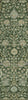 Piper Looms Chantille Floral ACN1087 Green Machine Washable Area Rug Runner Main Image
