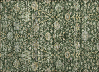 Piper Looms Chantille Floral ACN1087 Green Machine Washable Area Rug Scatter Main Image