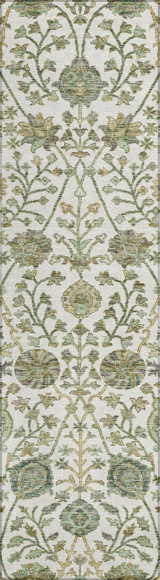 Piper Looms Chantille Floral ACN1087 Ivory Machine Washable Area Rug Runner Main Image