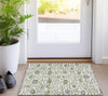 Piper Looms Chantille Floral ACN1087 Ivory Machine Washable Area Rug Scatter Lifestyle Image Feature