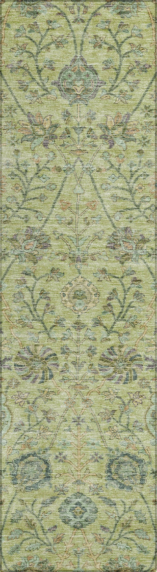 Piper Looms Chantille Floral ACN1087 Mint Machine Washable Area Rug Runner Main Image