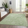 Piper Looms Chantille Damask ACN1089 Aloe Machine Washable Area Rug Lifestyle Image Feature