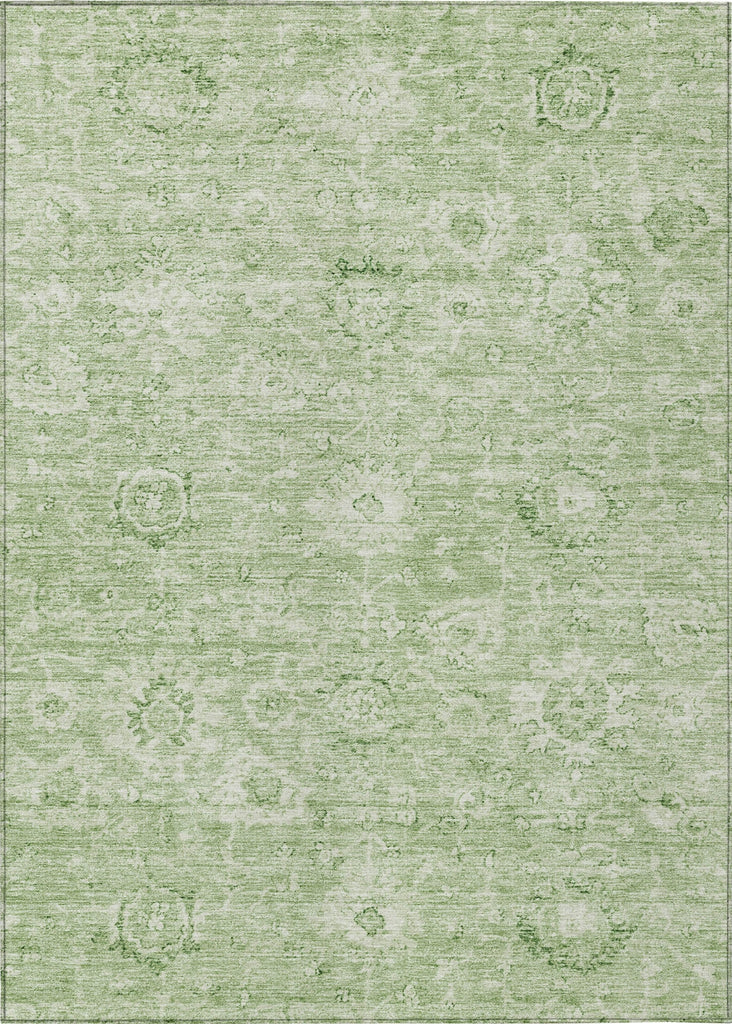 Piper Looms Chantille Damask ACN1089 Aloe Machine Washable Area Rug main image