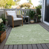 Piper Looms Chantille Damask ACN1089 Aloe Machine Washable Area Rug Outdoor Lifestyle Image Feature