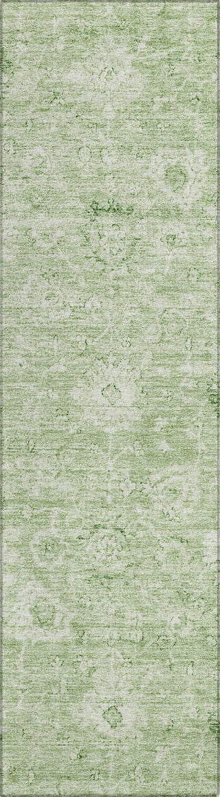 Piper Looms Chantille Damask ACN1089 Aloe Machine Washable Area Rug Runner Main Image
