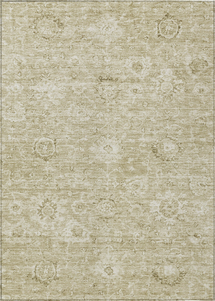 Piper Looms Chantille Damask ACN1089 Beige Machine Washable Area Rug main image