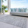 Piper Looms Chantille Damask ACN1089 Gray Machine Washable Area Rug Outdoor Lifestyle Image Feature