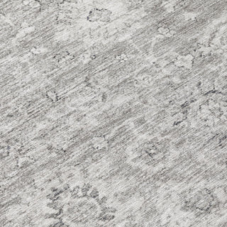 Piper Looms Chantille Damask ACN1089 Gray Machine Washable Area Rug Swatch Image