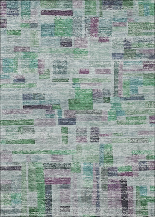 Piper Looms Chantille Stripes ACN1090 Aloe Machine Washable Area Rug main image