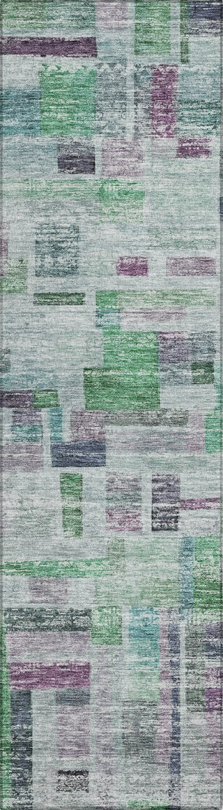 Piper Looms Chantille Stripes ACN1090 Aloe Machine Washable Area Rug Runner Main Image