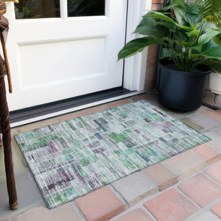 Piper Looms Chantille Stripes ACN1090 Aloe Machine Washable Area Rug Scatter Outdoor Lifestyle Image Feature