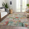 Piper Looms Chantille Stripes ACN1090 Paprika Machine Washable Area Rug Lifestyle Image Feature