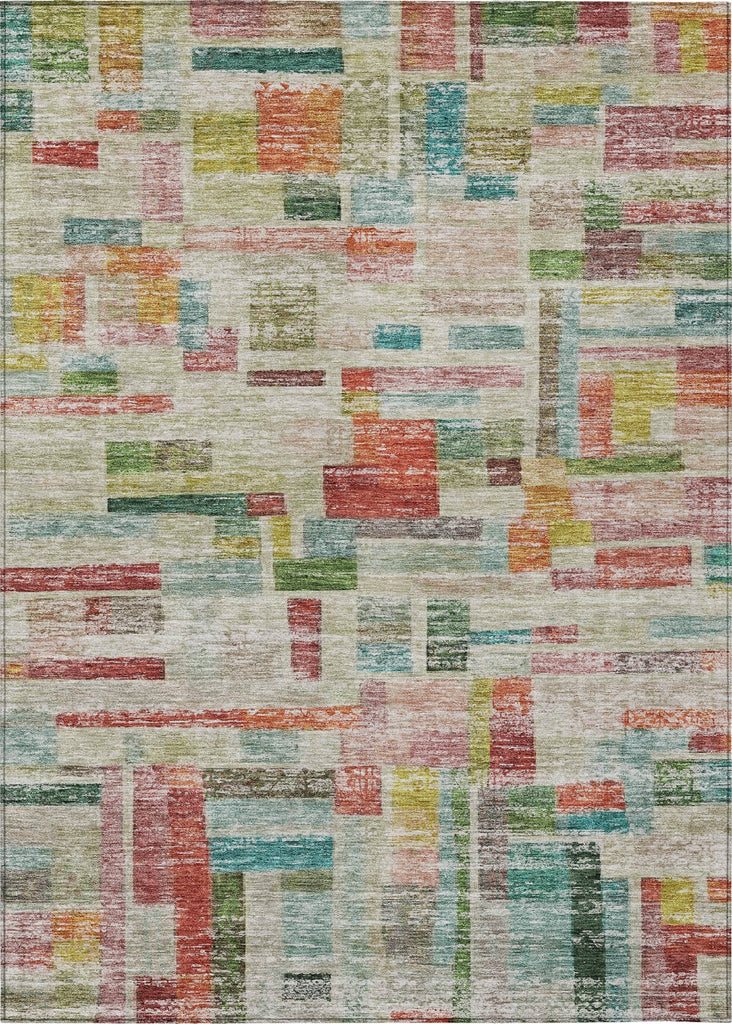 Piper Looms Chantille Stripes ACN1090 Paprika Machine Washable Area Rug main image